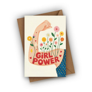 Kartka dla dziewczyny-  GIRL POWER