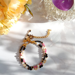 Bransoletka z naturalnych kamieni ,,Słoneczna"