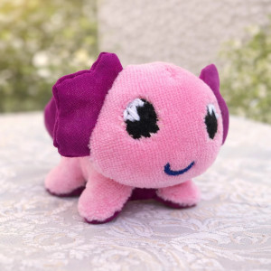 Mini różowy axolotl aksolotl rękodzieło handmade