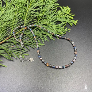 Krótki naszyjnik z kryształowych koralików #1080