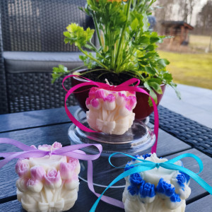 Upominek, podziękowanie -naturalna świeca z wosku sojowego z aromatem