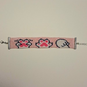 Handmade bracelet Cat paws