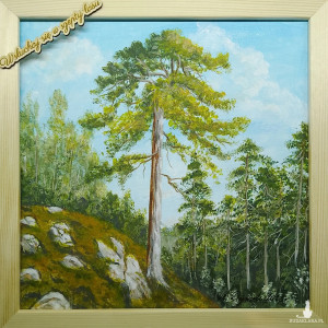 POMYSŁ NA SPERSONALIZOWANY PREZENT - OBRAZ Z RAMĄ I INSPIRUJĄCYM MOTTEM MOTYWACYJNYM - POCZUJ ZAPACH LASU WE WŁASNYCH WNĘTRZACH