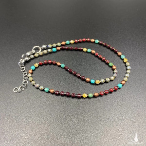 Krótki koralikowy naszyjnik #1095