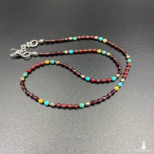 Krótki koralikowy naszyjnik #1098