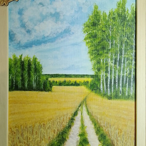 POMYSŁ NA SPERSONALIZOWANY PREZENT - OBRAZ Z RAMĄ I INSPIRUJĄCYM MOTTEM MOTYWACYJNYM - POCZUJ SIELSKI KLIMAT