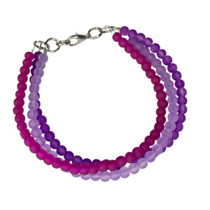 Bransoletka ze szklanych koralików w222