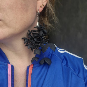 Kolczyki duże kwiaty