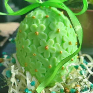 Wielkanocna świeca z wosku sojowego z aromatem czekolady