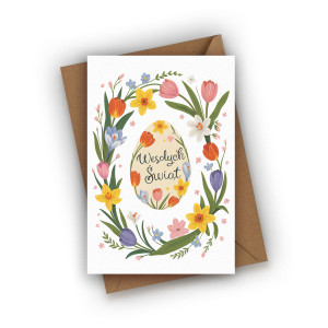 Kartka wielkanocna- Wesołych Świąt
