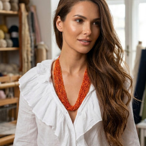 Naszyjnik Intensywny Pomarańcz