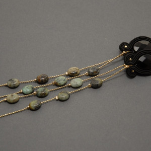 kolczyki /klipsy sutasz z onyksami i agatami