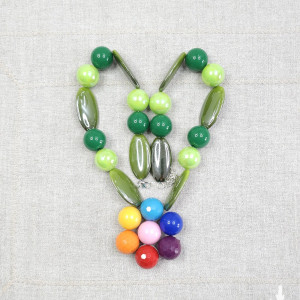 7039 Naszyjnik "Tęczowy Kwiat"