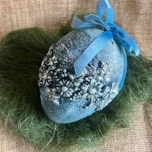 383,jajo ,pisanka w kwiatach