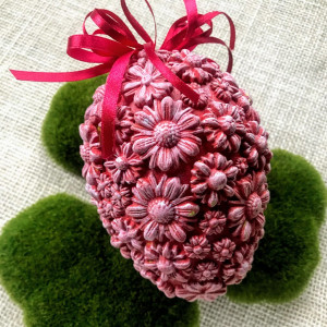 387,jajo ,pisanka w kwiatach