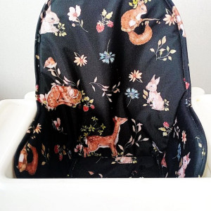 PODUSZKA, WKŁADKA DO KRZESEŁKA IKEA-ANTILOP-leśne zwierzątka