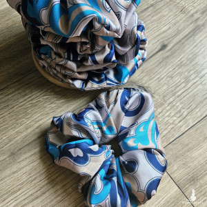 Gumka satynowa z miękkiej satyny we wzory  paisley abstrakcjagraficzne