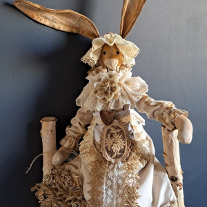 pani zającówna w stylu vintage dekoracja