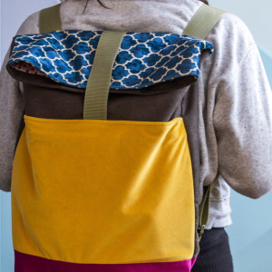 Kolorowy składany plecak kurierski