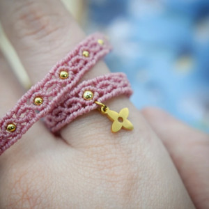 Komplet. Bransoletka z pierścionkiem