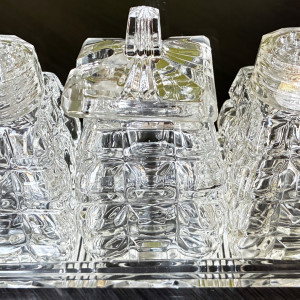 Zestaw do przypraw z kryształu ołowiowego