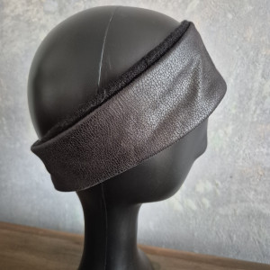 opaska czarna skóropodobna