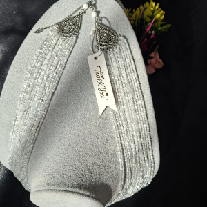 Luksusowy wielorzęndowy naszyjnik z Kryształowych koralików