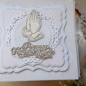 Shadow Box komunijny dla dziewczynki