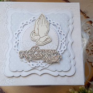 Shadow Box komunijny dla chłopczyka