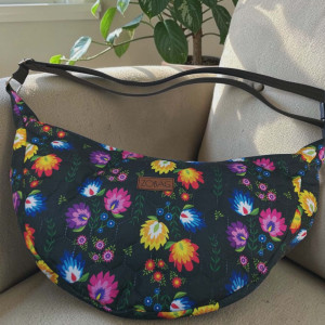 Torebka crossbody półksiężyc łowicz