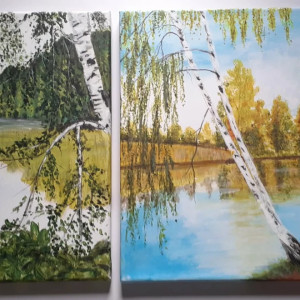DYPTYK PEJZAŻOWY "BRZOZOWY BezCzas" - OŻYW SWOJE WNĘTRZE