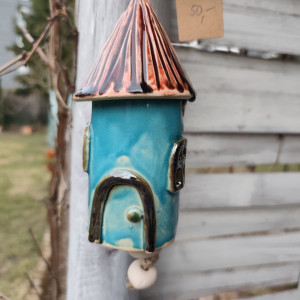 domek ceramiczny dzwonek