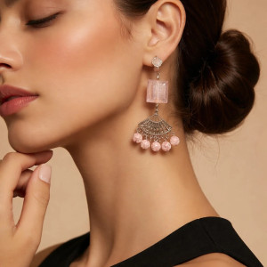 Klipsy pastelowe różowe