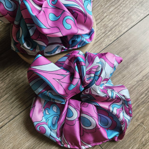 Gumka satynowa z miękkiej satyny we wzory  paisley abstrakcjagraficzne