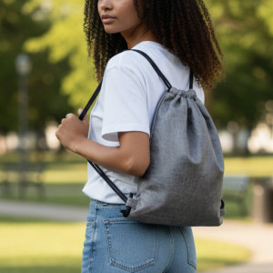 Szary prosty workoplecak