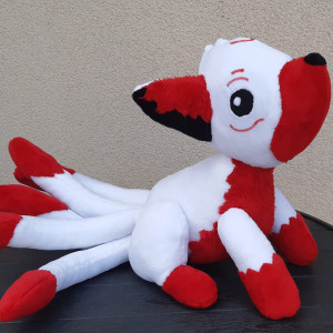 Kitsune lis japan anime manga maskotka handmade