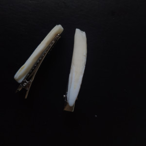 Spinki z zębami dzika