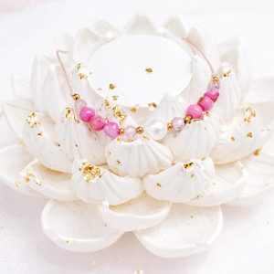 Bransoletka Perłowy Szept - Agat, perła, cyrkon