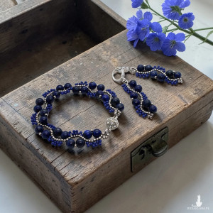 lapis - komplet biżuterii z kamieni naturalnych