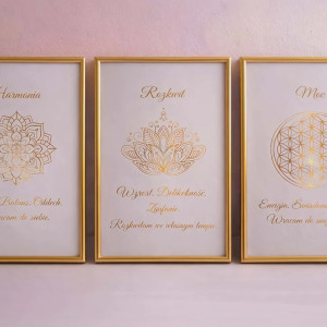 Zestaw plakatów - Harmonia, Rozkwit, Moc