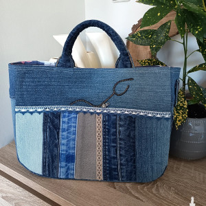 Torebka jeansowa damska do ręki