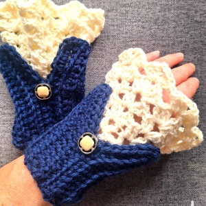 Mitenki w stylu wiktoriańskim