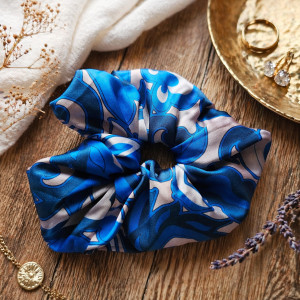 Gumka satynowa z miękkiej satyny we wzory  paisley abstrakcja graficzne