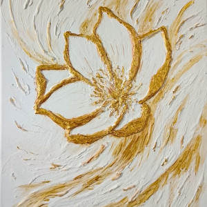 WYJĄTKOWY OBRAZ STRUKTURALNY Z TEKSTURĄ 3D "BIAŁY BLASK" (darmowa dostawa)