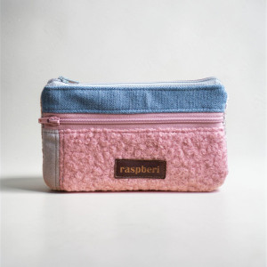 Niebiesko-różowy portfelik