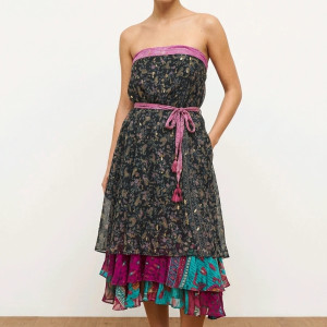 Sukienka jedwabna indyjska