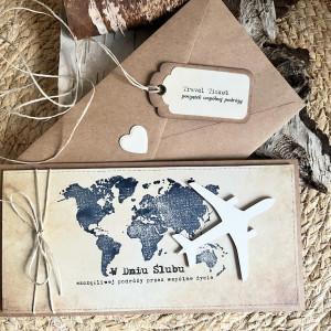 138, Kartka na ślub w szczęśliwą podróż