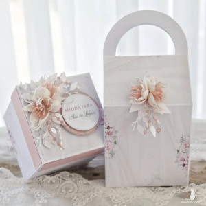 Kartka ślubna w stylu boho personalizowana