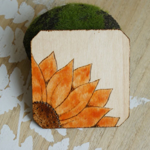 podkładka ze słonecznikiem