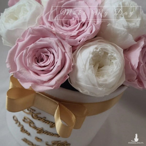 Bukiet stabilizowanych piwonii / Naturalne kwiaty z trwałością minimum dwóch lat!  WieczneBukiety.pl